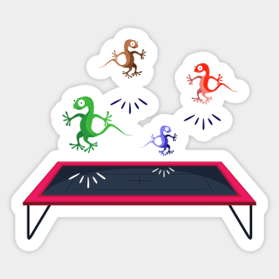 Leaping Lizards Sticker